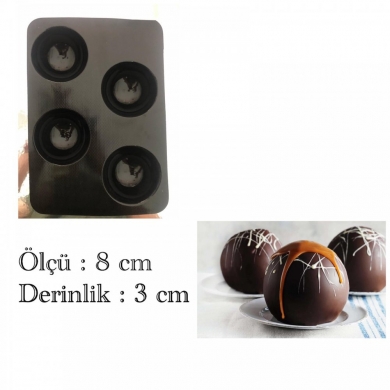 Çikolata Kalıbı Küre 8 cm