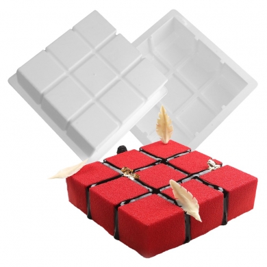 Cube Profesyonel Silikon Kek Pasta Kalıbı