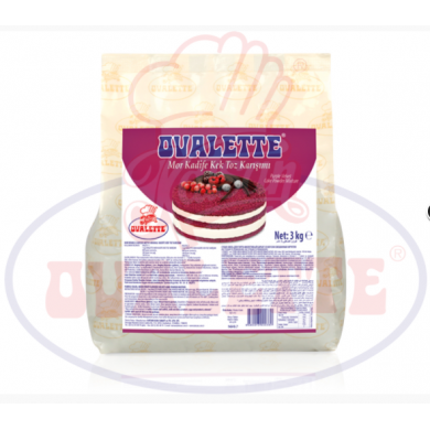 Ovalette Mor Kadife Kek Mix 3 Kg