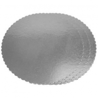 Pasta Tabanı Gümüş 26 cm Kalın 50 li