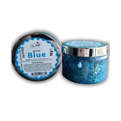 Glitter Yenilebilir Mavi Sim 50gr.